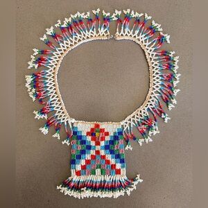 Native Inspired Handcrafted Multicolor Beaded Navajo Style Choker Necklace